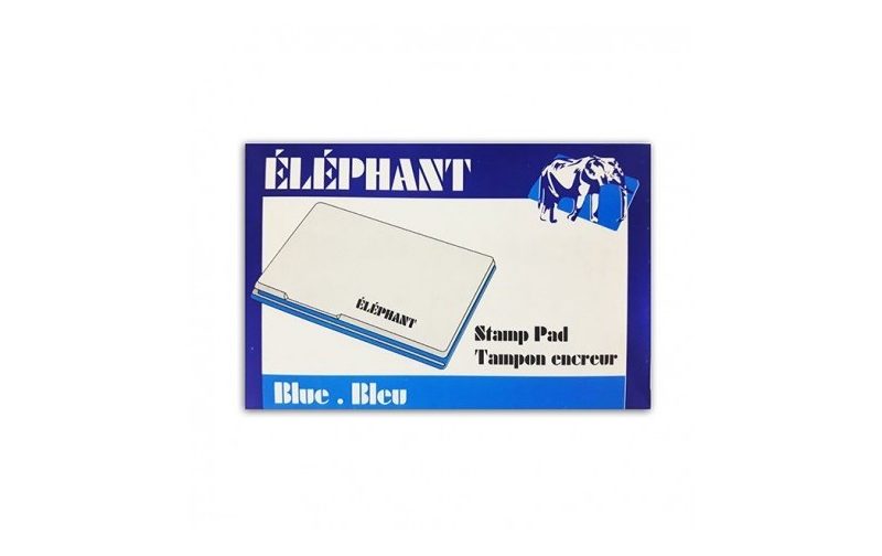 BOITE A TAMPON ELEPHANT BLEU