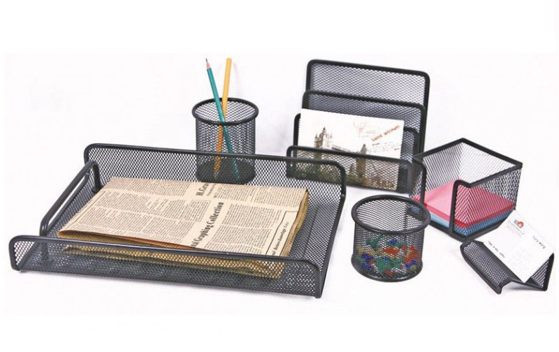 GARNITURE DE BUREAU METAL 6P