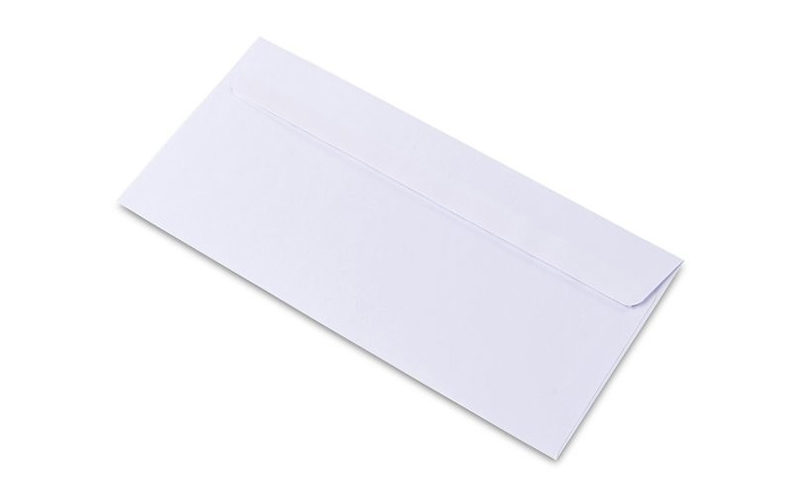 ENVELOPPE BLANC 110x220 STRIP 80GR PQT/500