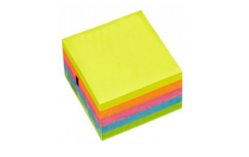 STICK NOTE 75*75 BLOC DE 5 FLUO 320F