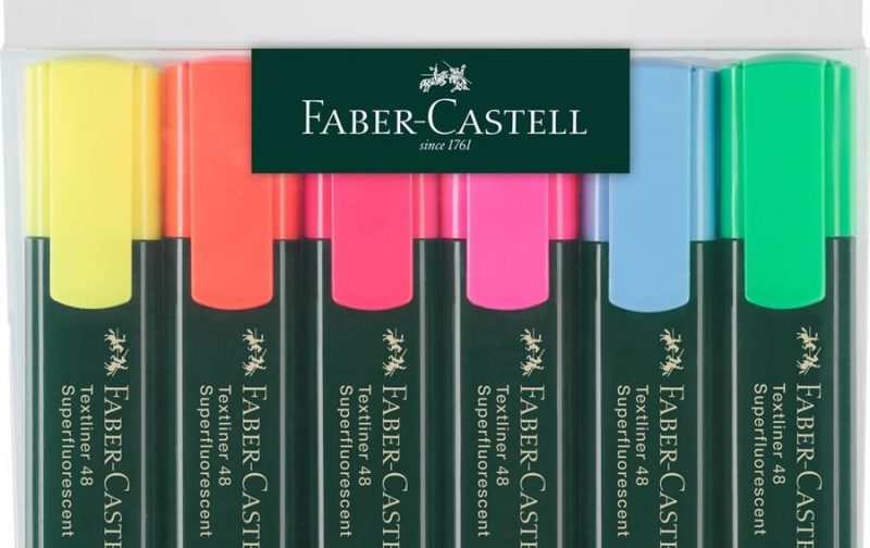 MARQUEUR FLUO FABER-CASTELL PQT 6