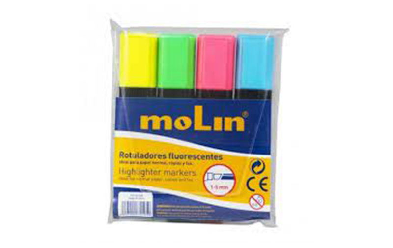 MARQUEUR FLUO MOLIN (PQT 4)