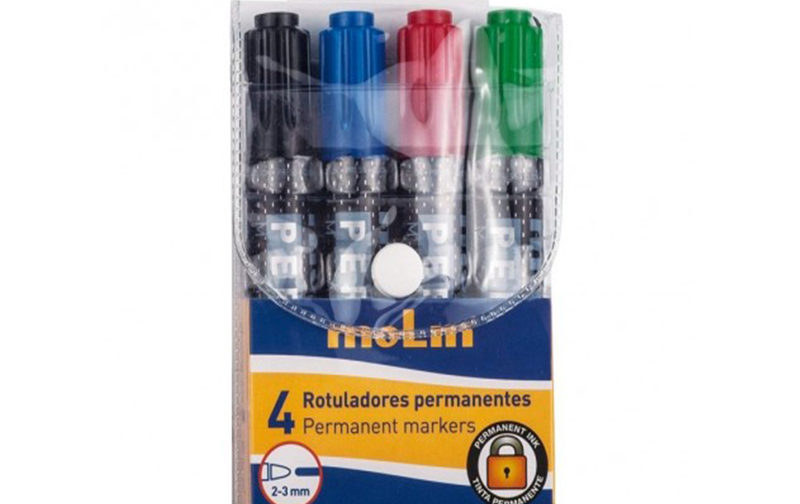 MARQUEUR PERMANENT MOLIN PQT DE 4