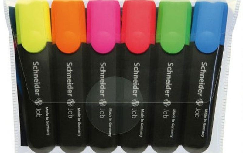 MARQUEUR SHEINDER FLUO JOB 150 PQT DE 6