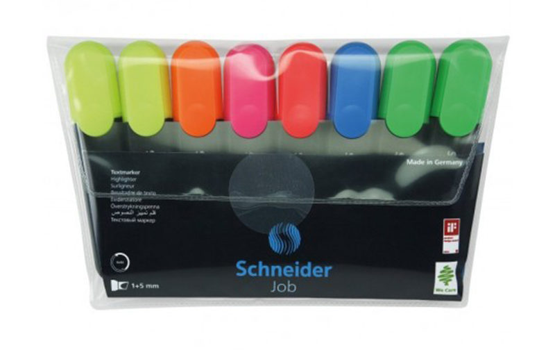 MARQUEUR SHEINDER FLUO JOB 150 PQT DE 8