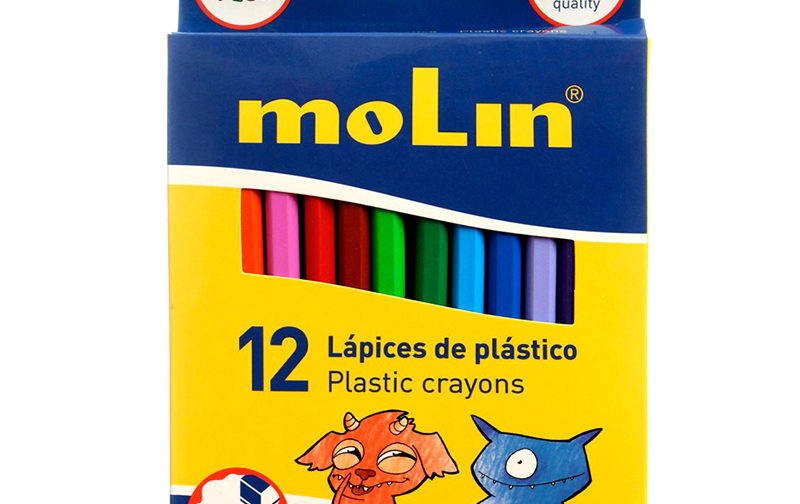 CRAYON DE COULEUR GM MOLIN PQT DE 12