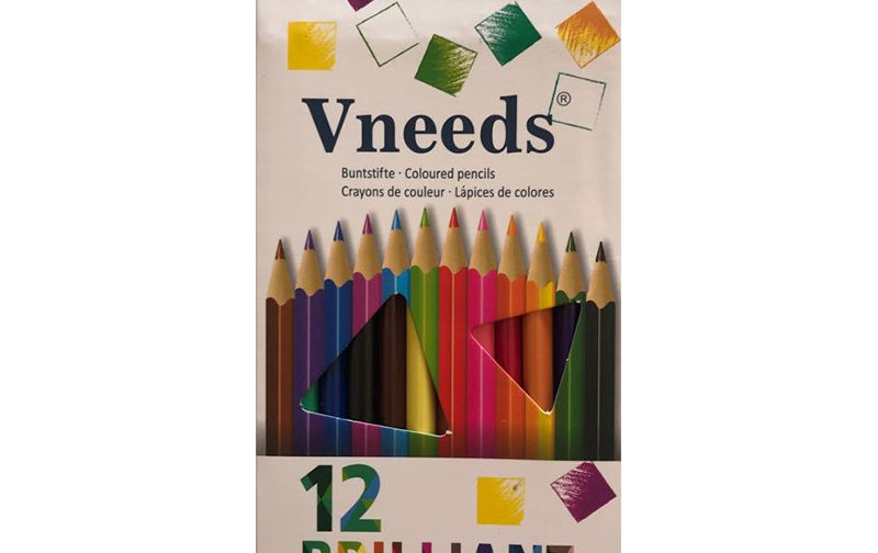 CRAYON COULEUR VNEEDS PQT DE 12 GM