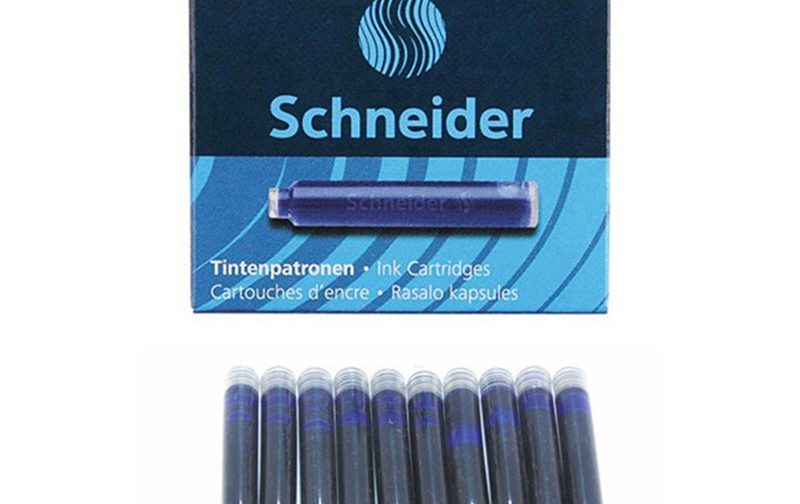 ENCRE CARTOUCHE SCHNEIDER BLEU