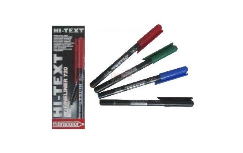 STYLO FEUTRE HI-TEXT NOIR/BLEU/VERT/ROUGE