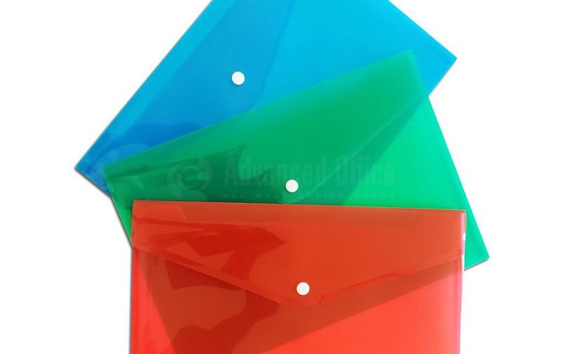 POCHETTE A BOUTON 24*32 EN PP OFFICE