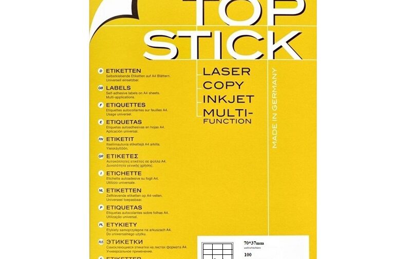 ETIQUETTE BLANCHE HERMA A4/24- PQT DE 100F