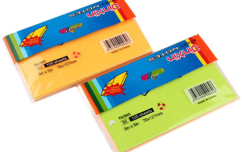 STICK NOTE 38*51 COULEUR FLUO JINXIN
