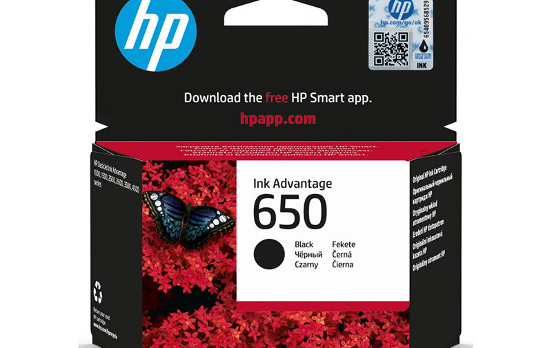 CARTOUCHE HP JET D'ENCRE 650 NOIR