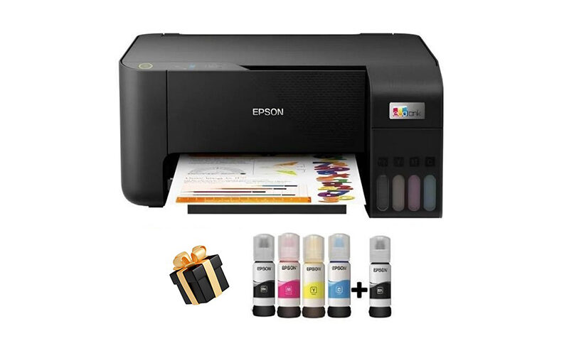 IMPRIMANTE MULTIFONCTION À RÉSERVOIR INTÉGRÉ 3EN1 COULEUR EPSON ECOTANK L3210