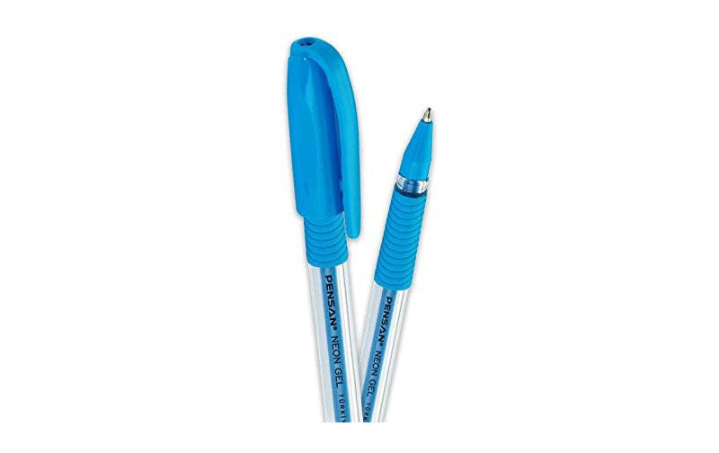 STYLO GEL PENSAN NEON BLEU