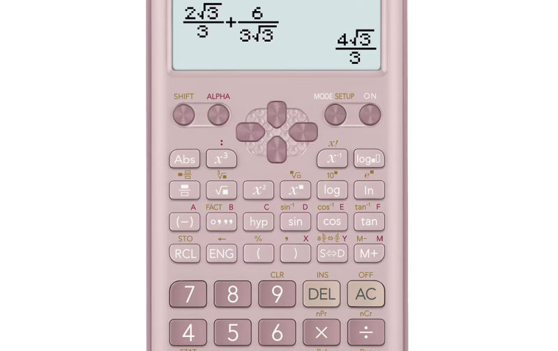 CALCULATRICE SCIENTIFIQUE CASIO FX-82ES PLUS - ROSE