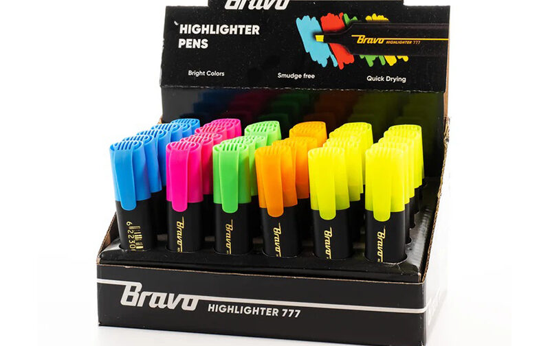 PRESENTOIR FLUO BRAVO _ 36 MARQUEURS