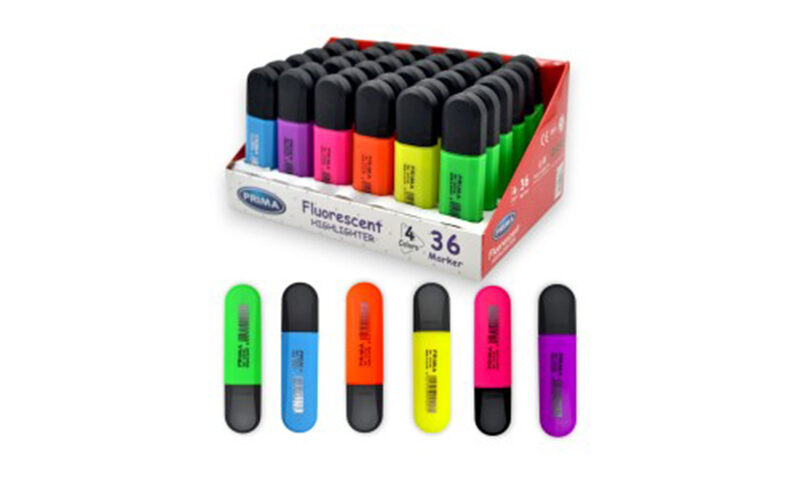 PRESENTOIR FLUO PRIMA FORMA _ 36 MARQUEURS