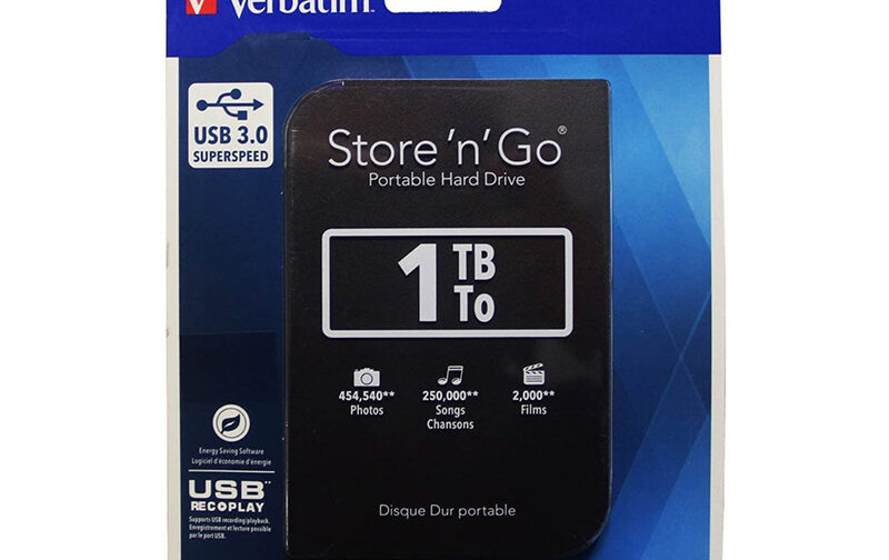 DISQUE DUR EXTERNE VERBATIM 1To - 2.5" USB 3.0