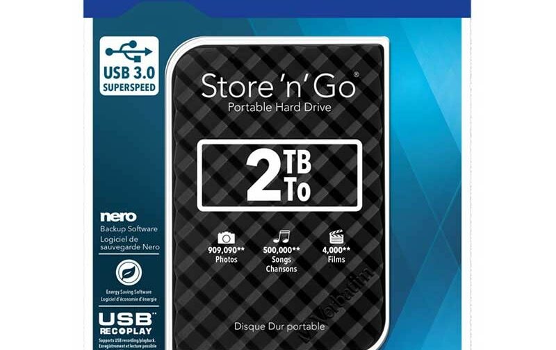 DISQUE DUR EXTERNE VERBATIM 2To 2.5" USB 3.0