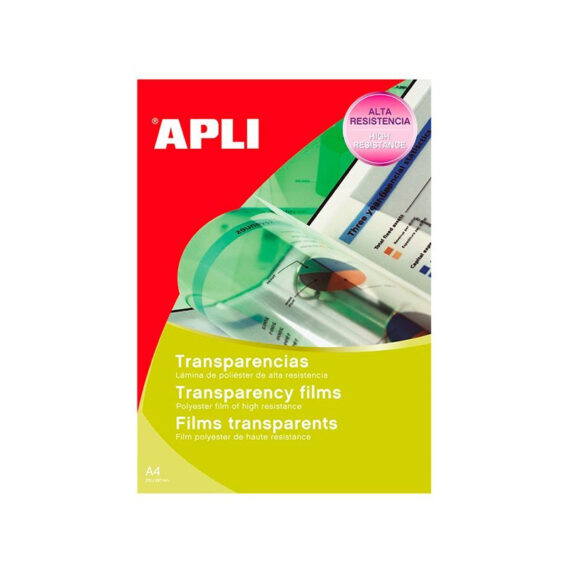 TRANSPARENT JET D'ENCRE A4 - APLI - PQT DE 50