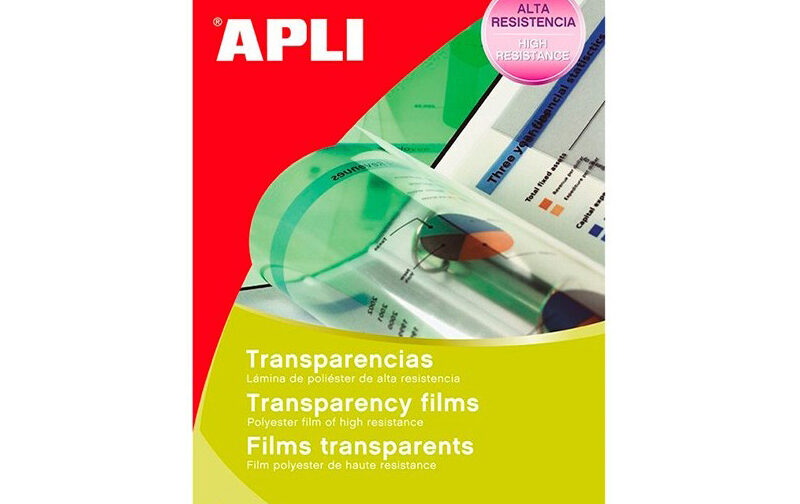 TRANSPARENT JET D'ENCRE A4 - APLI - PQT DE 50