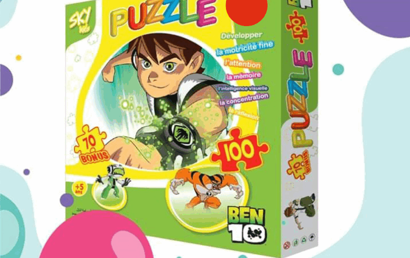 PUZZLE BEN 10 - 100 PIÈCES 🧩👽🦸♂️