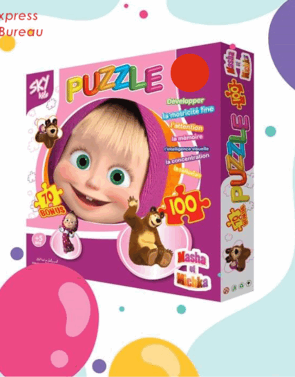 PUZZLE MACHA ET MICHKA - 100 PIÈCES 🧩🐻🌼