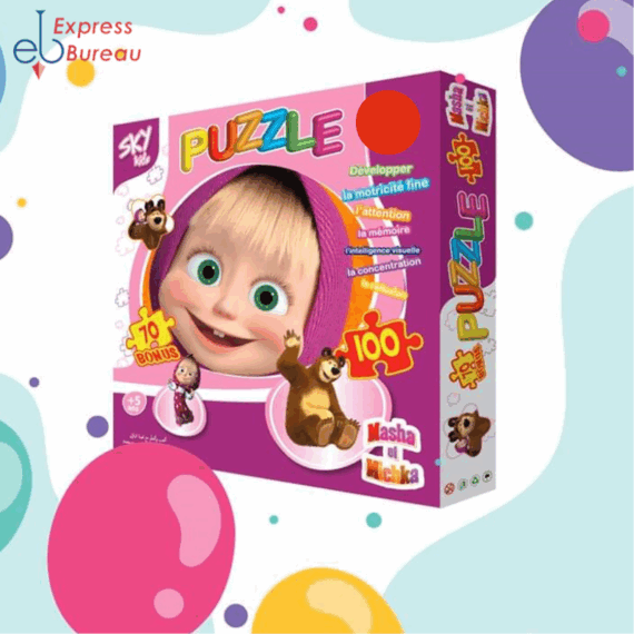 PUZZLE MACHA ET MICHKA - 100 PIÈCES 🧩🐻🌼
