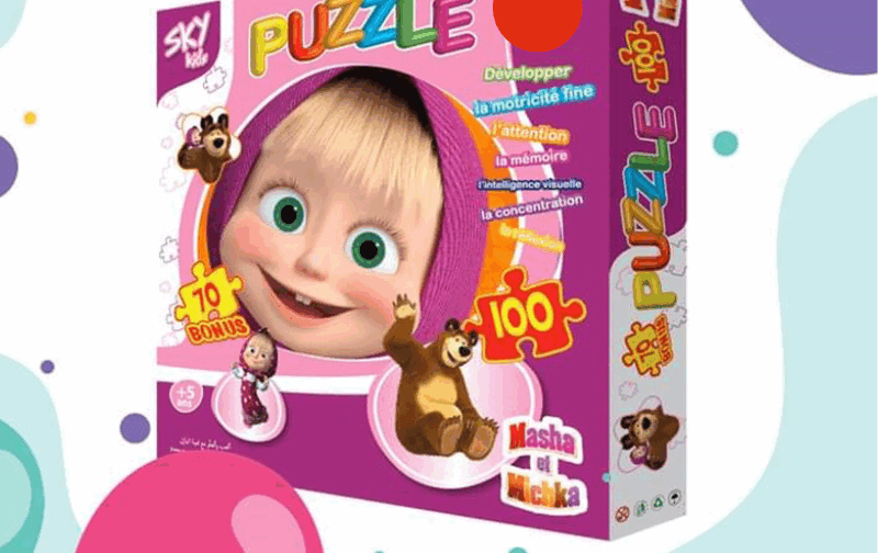 PUZZLE MACHA ET MICHKA - 100 PIÈCES 🧩🐻🌼