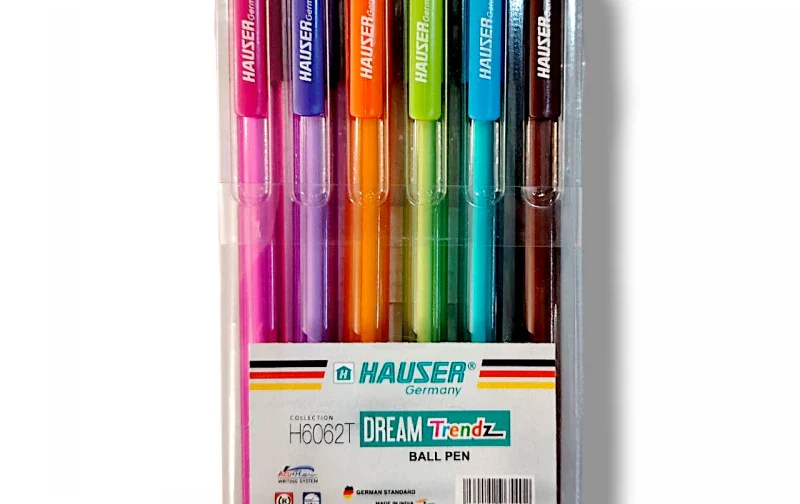 POCHETTE DE 6 STYLOS COULEURS HAUSER DREAM
