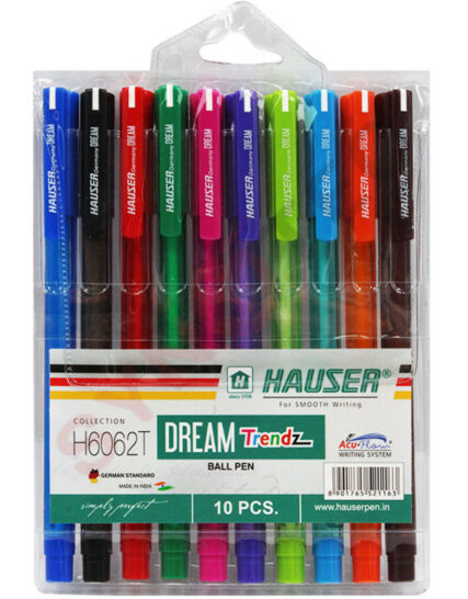 POCHETTE DE 10 STYLOS COULEURS HAUSER DREAM