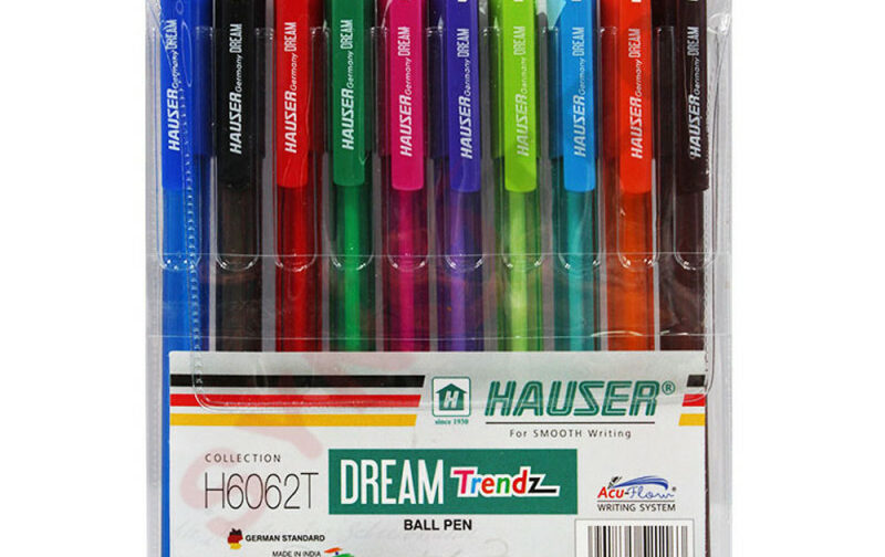 POCHETTE DE 10 STYLOS COULEURS HAUSER DREAM