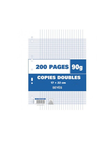 PAPIER DOUBLE / DOUBLE FEUILLE 200 SEYES PM