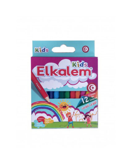 CRAYONS DE COULEUR PASTEL EL KALEM PQT DE 12