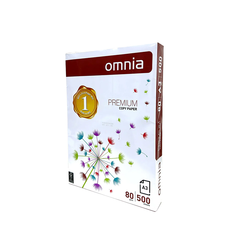 RAME PAPIER OMNIA A3 80GR - 500 FEUILLES
